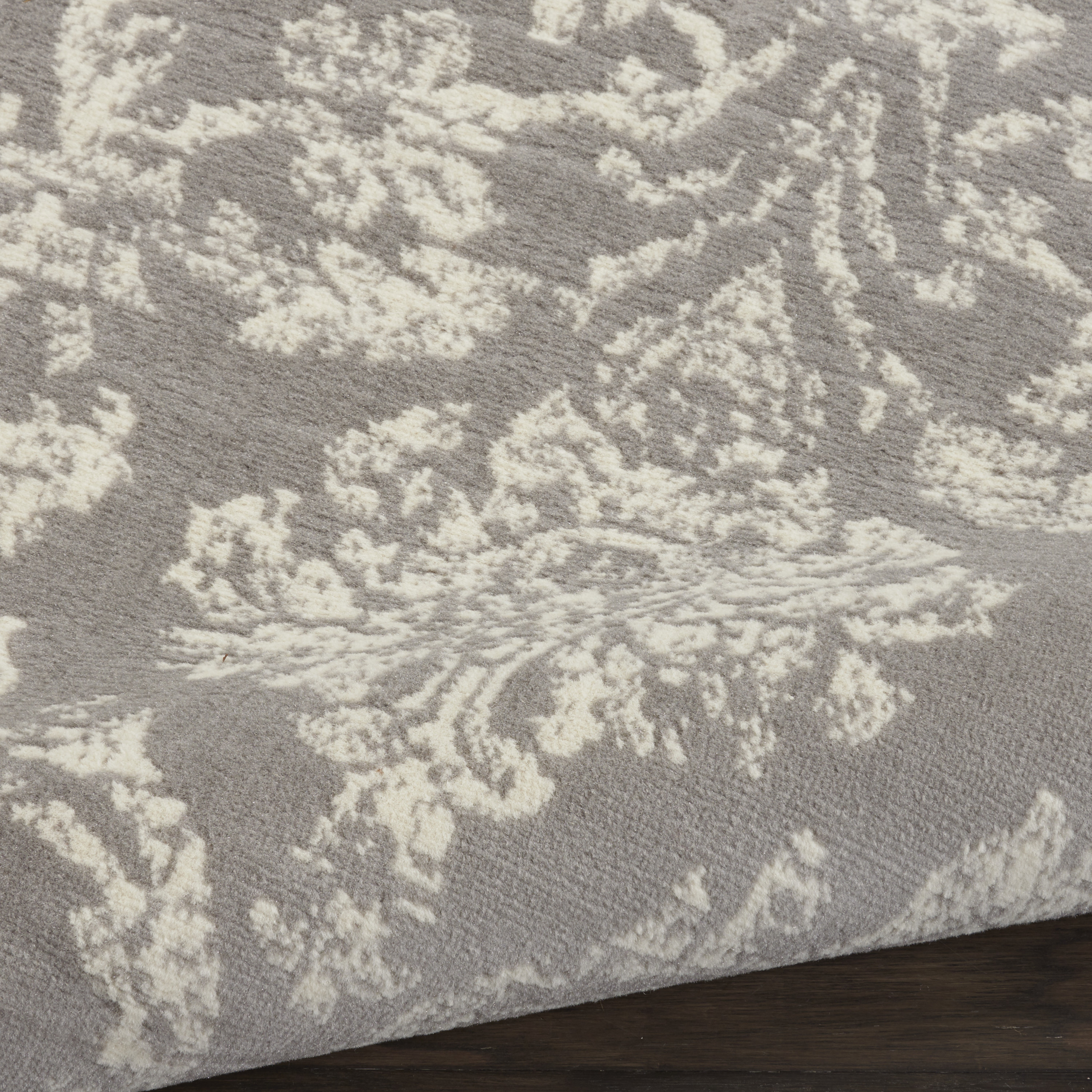 Nourison Jubilant 7'10" x 9'10" Grey Vintage Indoor Rug