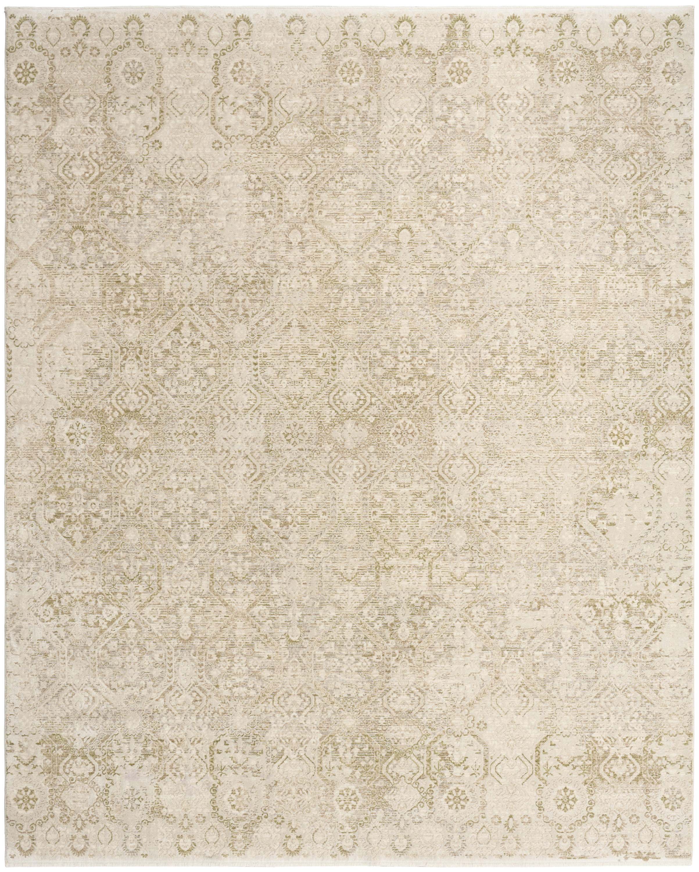 Nourison Sultana 9' x 12' Beige Green Vintage Indoor Rug