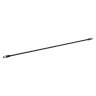 Lacer Bar Horizontal 0.4 in. H 0.25 in. D 19 in. W Black 10 pc.