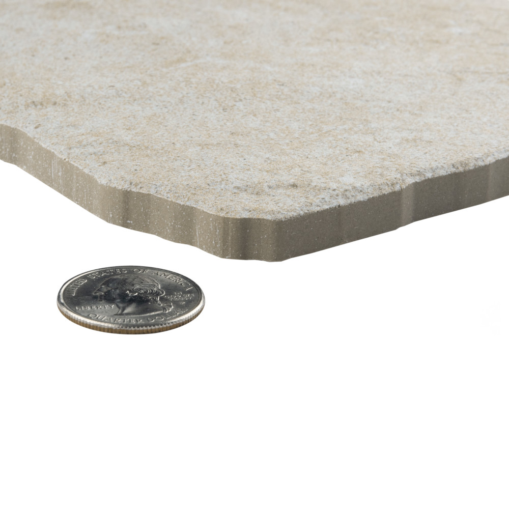 Country Bone 5-7/8 in. x 5-7/8 in. Porcelain Floor and Wall Tile