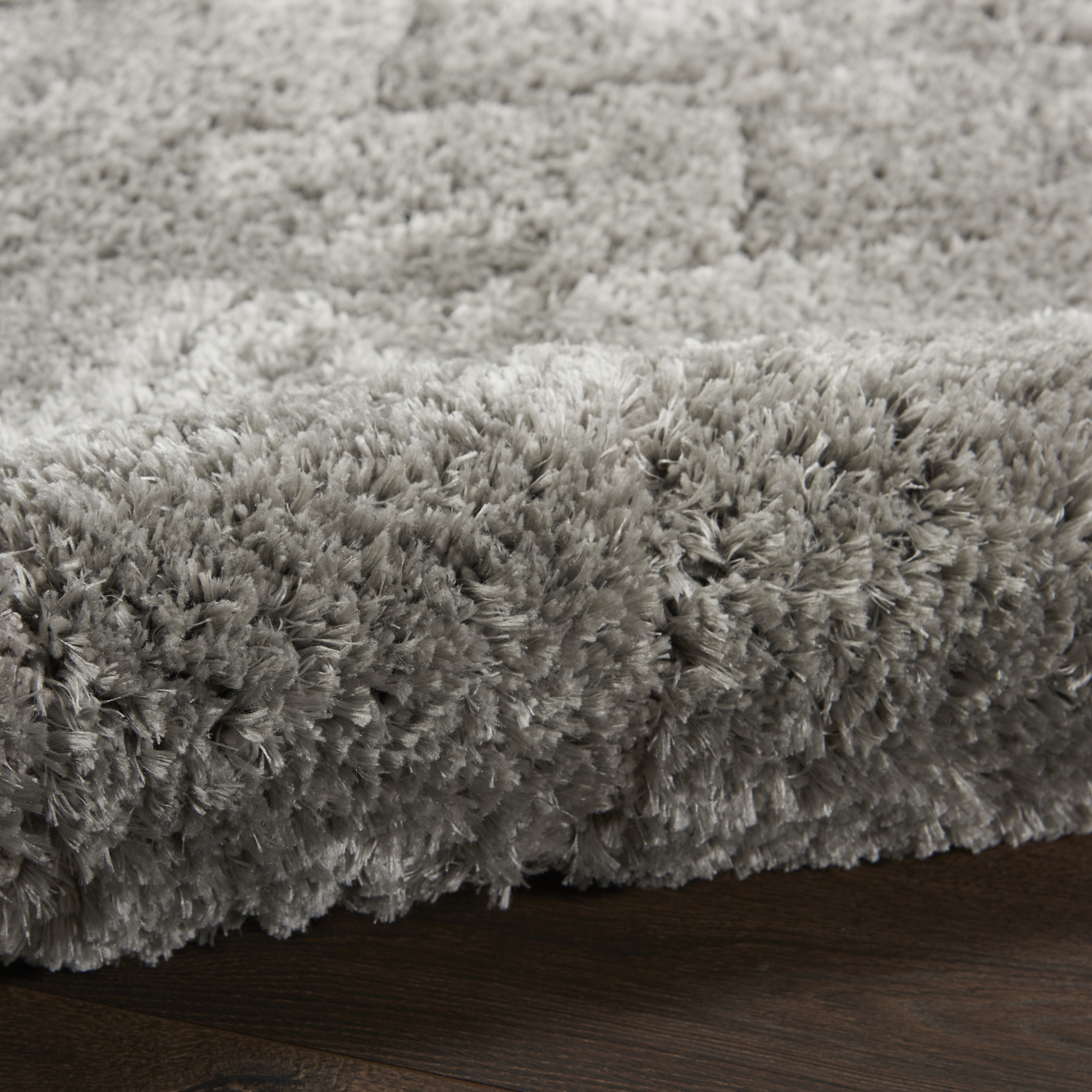 Nourison Dreamy Shag 7'10" x 9'10" Grey Shag Indoor Rug