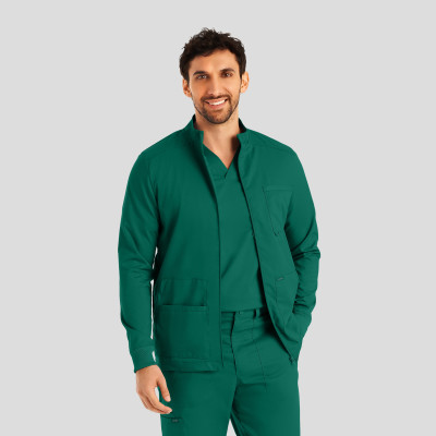 Landau ProFlex Men&#8216;s 4-Pocket Scrub Jacket-Landau