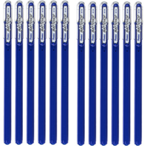 Hybrid Mattehop Gel Roller, Blue, 12 Pack