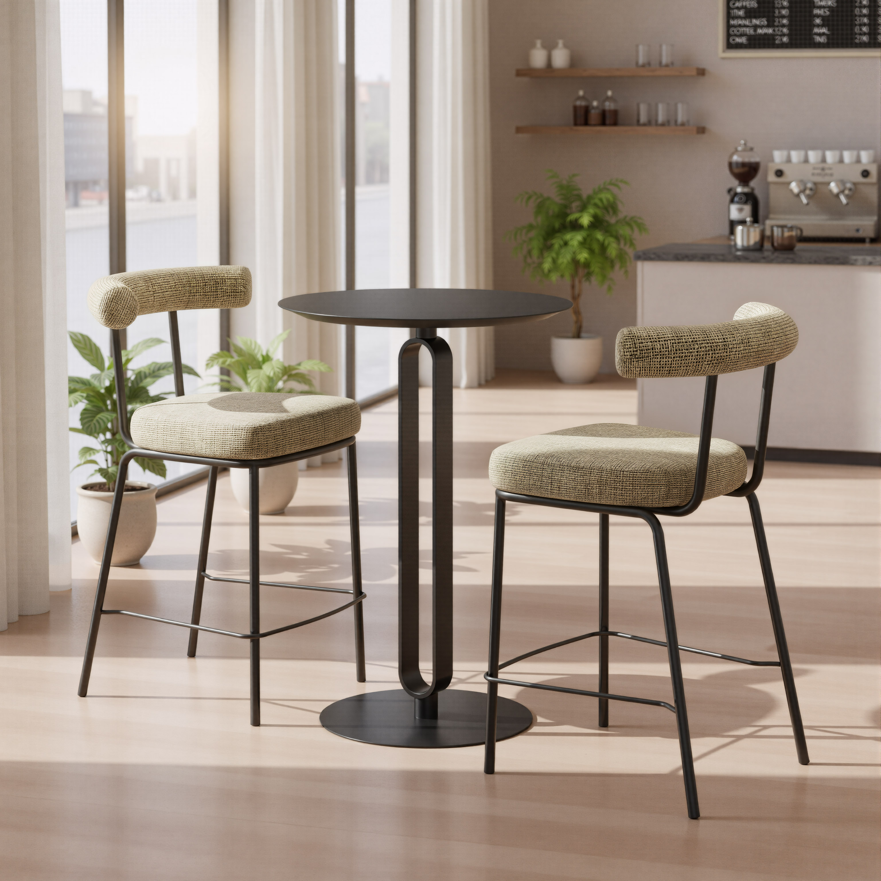 Kede Counter Stool Green Tweed product image