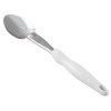 14-inch heavy-duty stainless steel solid basting spoon with white Ergo Grip™ handle