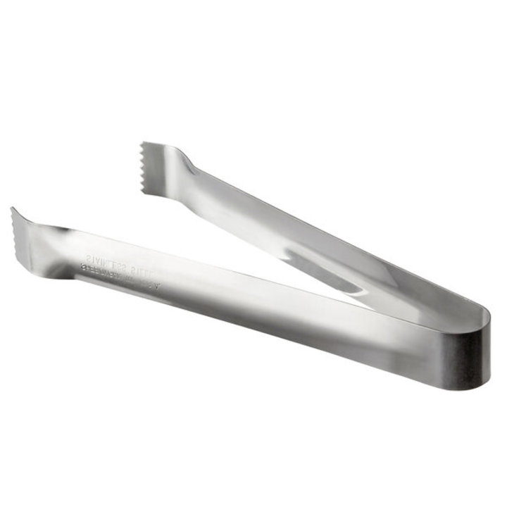 6-inch economy stainless steel pom tongs