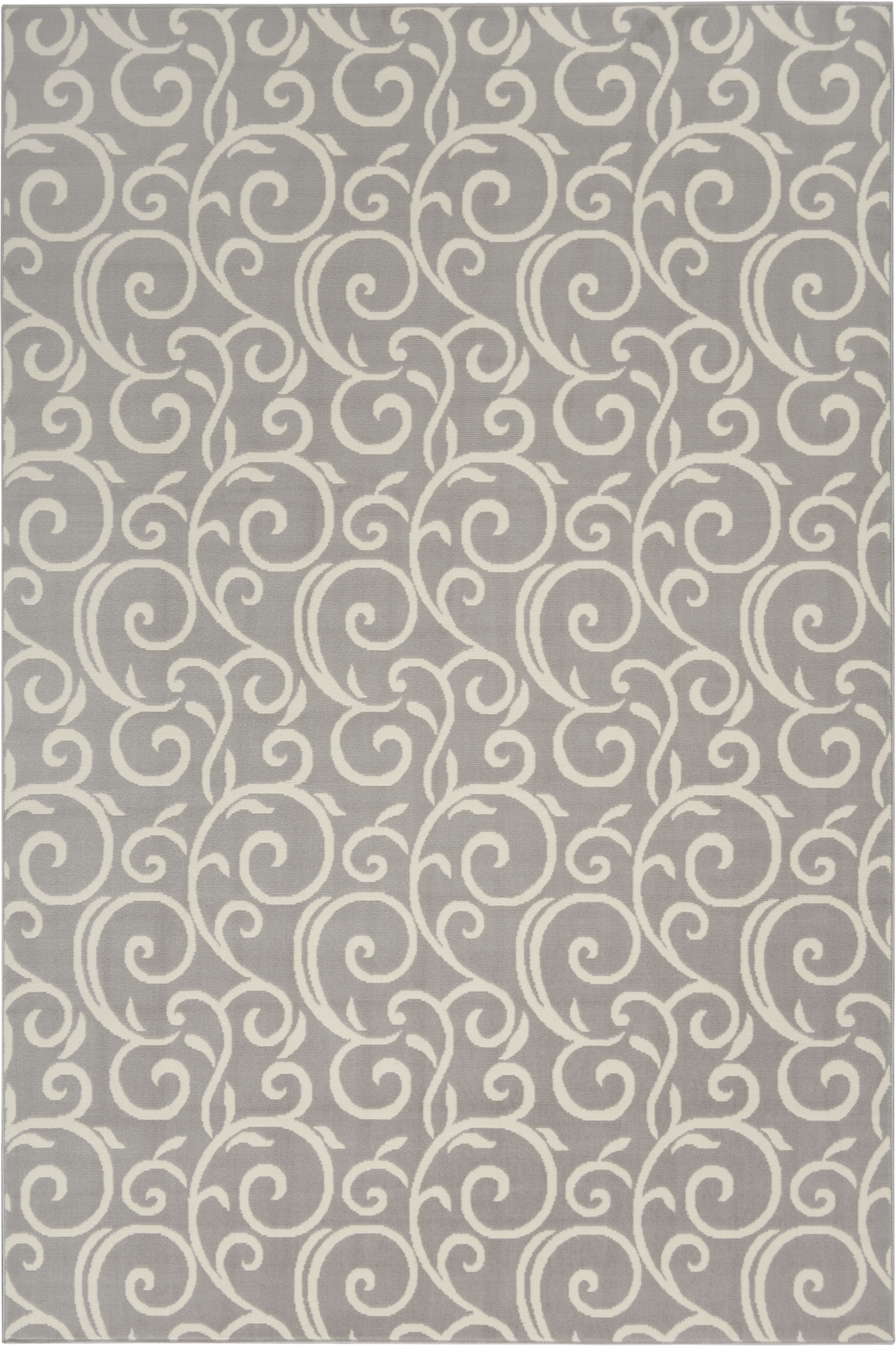 Nourison Grafix 6' x 9' Grey Contemporary Indoor Rug