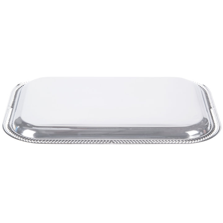 Odyssey rectangular serving tray with gold trim