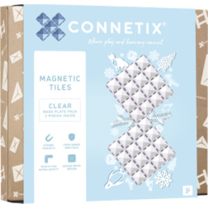 Magnetic Tiles Clear Base Plate Pack, 2 Pieces