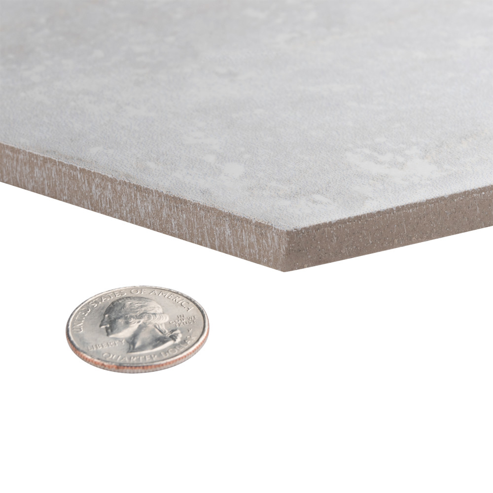 Sample – Mazzo Hex White Porcelain Floor and Wall Tile