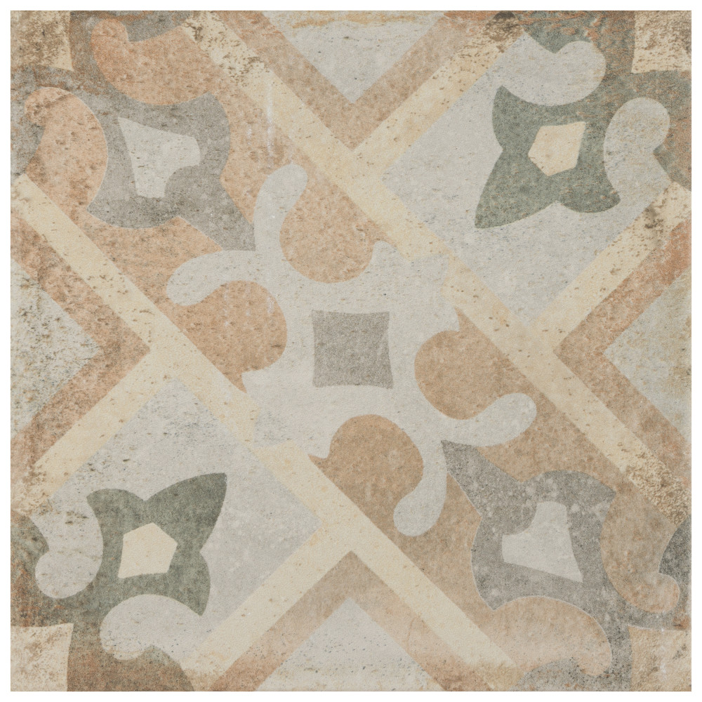 D'Anticatto Decor Laterza 8-3/4 in. x 8-3/4 in. Porcelain Floor and ...