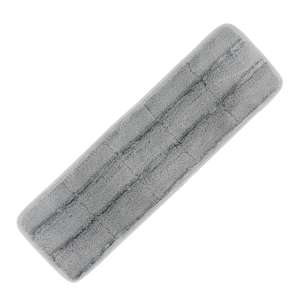 Unger, OmniClean Microfiber Hook & Loop Mop, 16"W, White/Gray