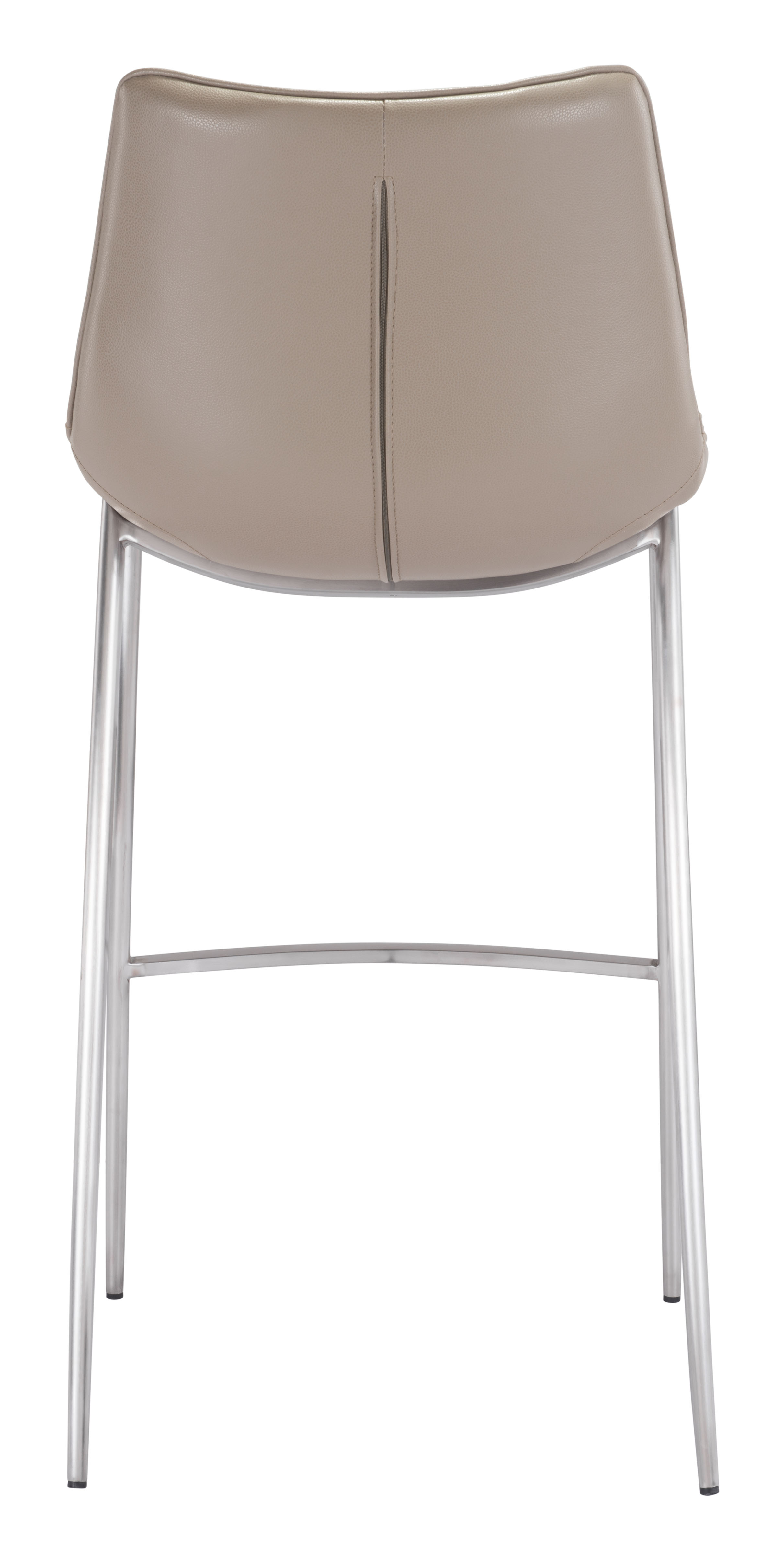 Magnus Barstool (Set of 2) Brown & Silver product image