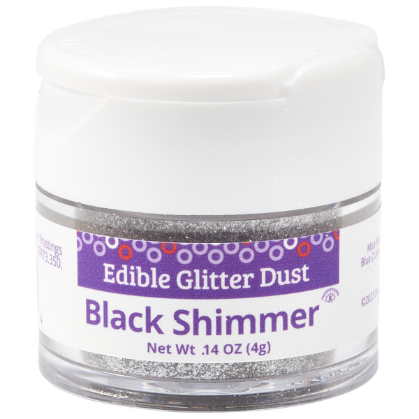 Black Shimmer Dust 4g Edible Glitter
