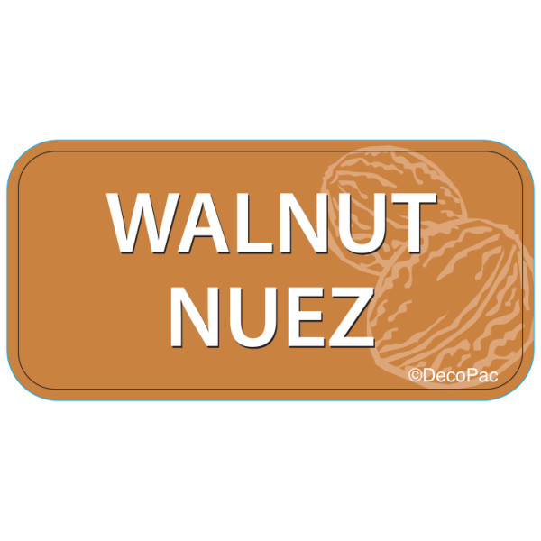 Walnut Label PhotoCake® Edible Image® Merchandising Label