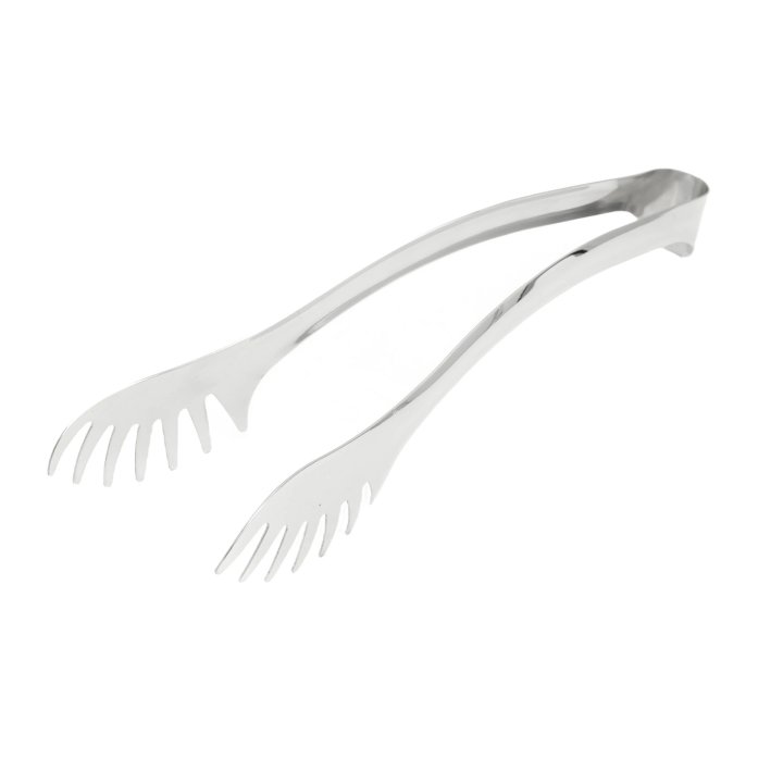 11 ½-inch-long stainless steel pasta tongs