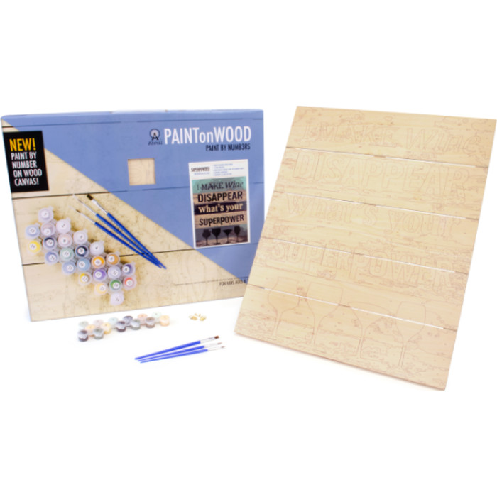 Large Paint On Wood by Number - Superpower