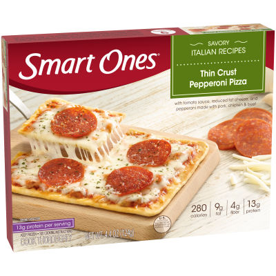 Smart Ones Thin Crust Pepperoni Pizza, 4.4 oz Box