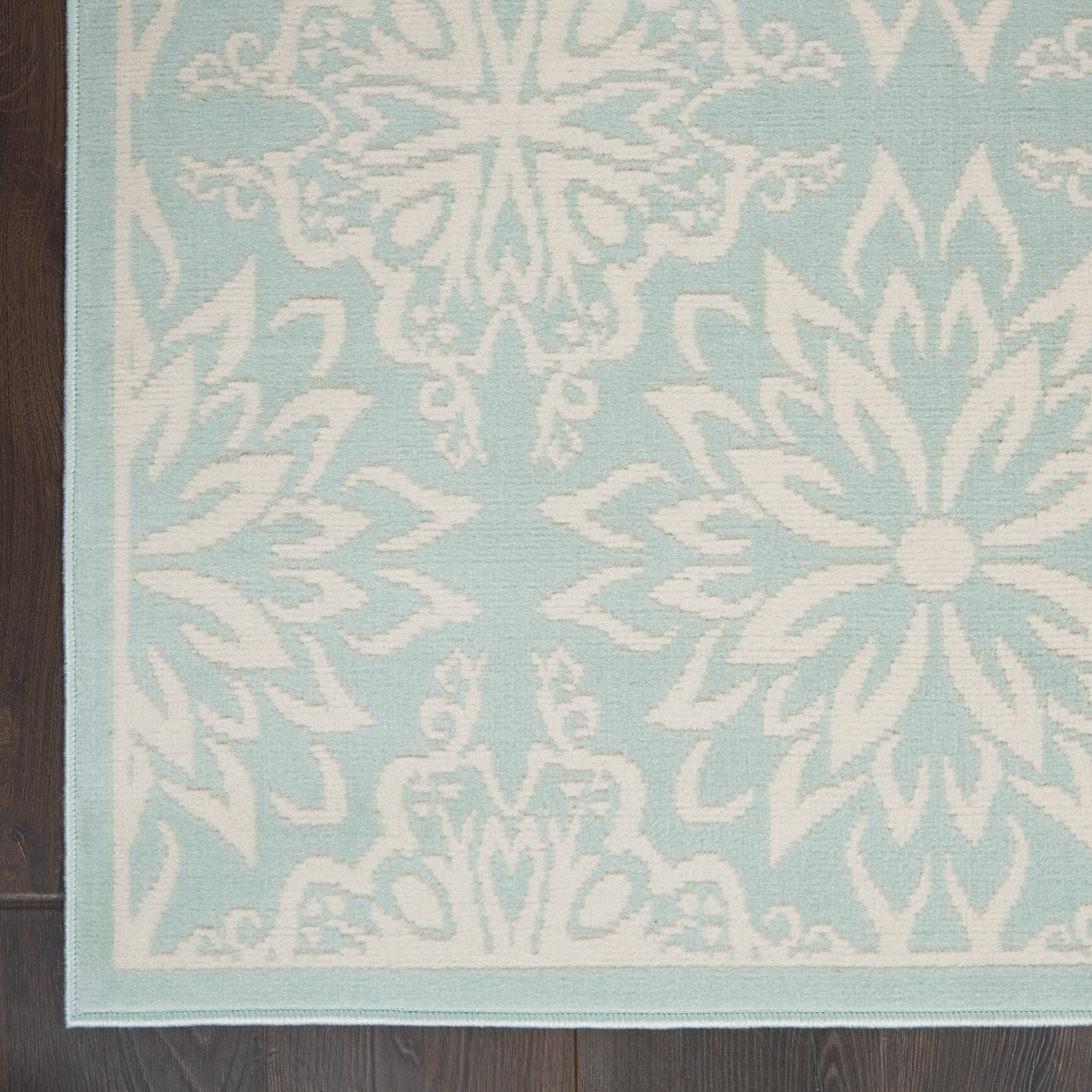 Nourison Jubilant 6' x 9' Ivory Green Farmhouse Indoor Rug