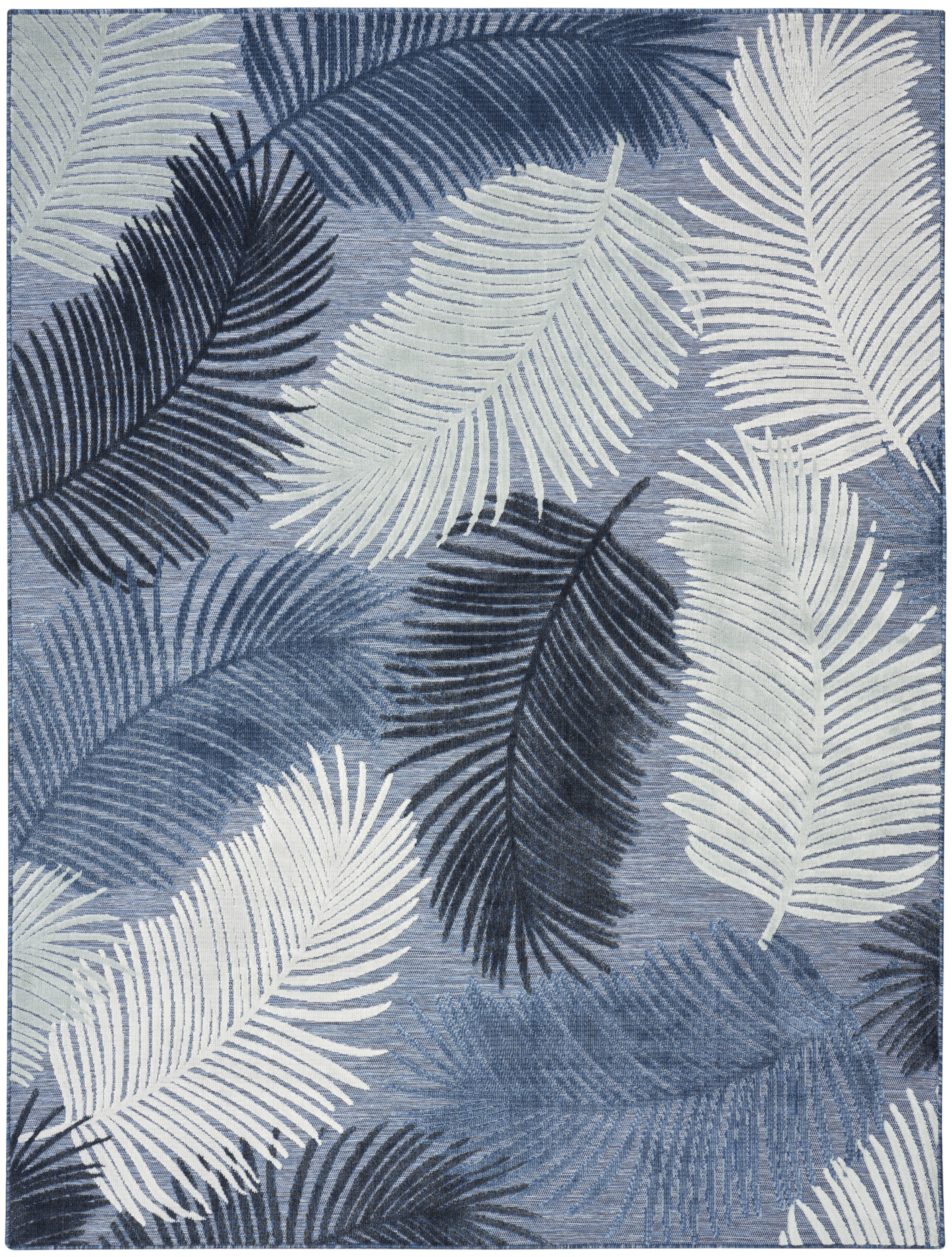 Nourison Suncoast 9' x 12' Denim Tropical Rug