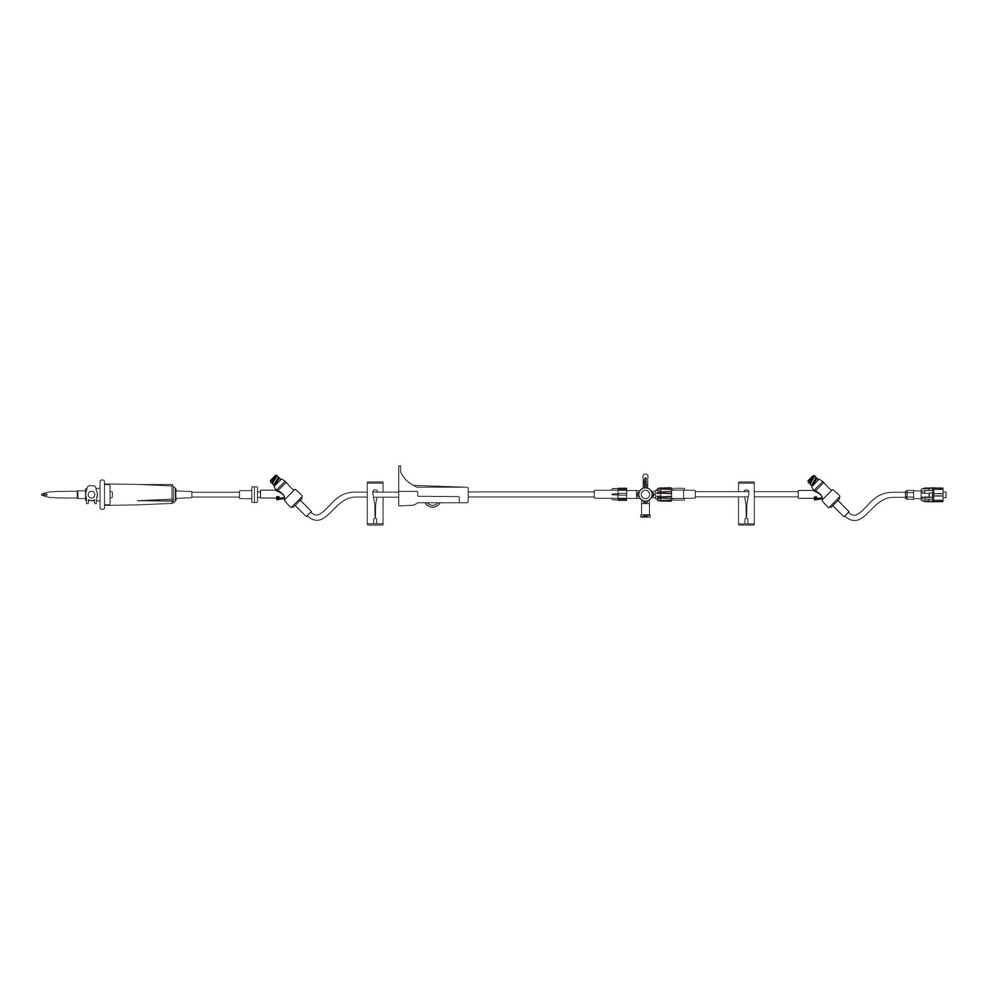 B. Braun IV ADMIN SET, SAFEDAY UNIV 15DPM 2VLV 125" (50/CS)