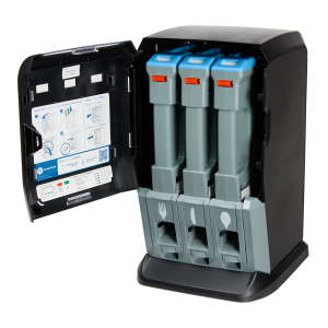 Dixie, Ultra Smartstock Series-T, Cutlery Mini Tri-Tower Dispenser, Black