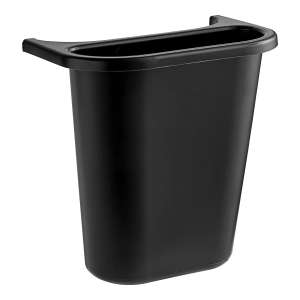 Rubbermaid Commercial, 5 qt, Recycling Side Bin for Wastebaskets, Black