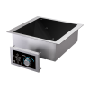 208- to 240-volt 2,900-watt single-hob drop-in induction range with programs
