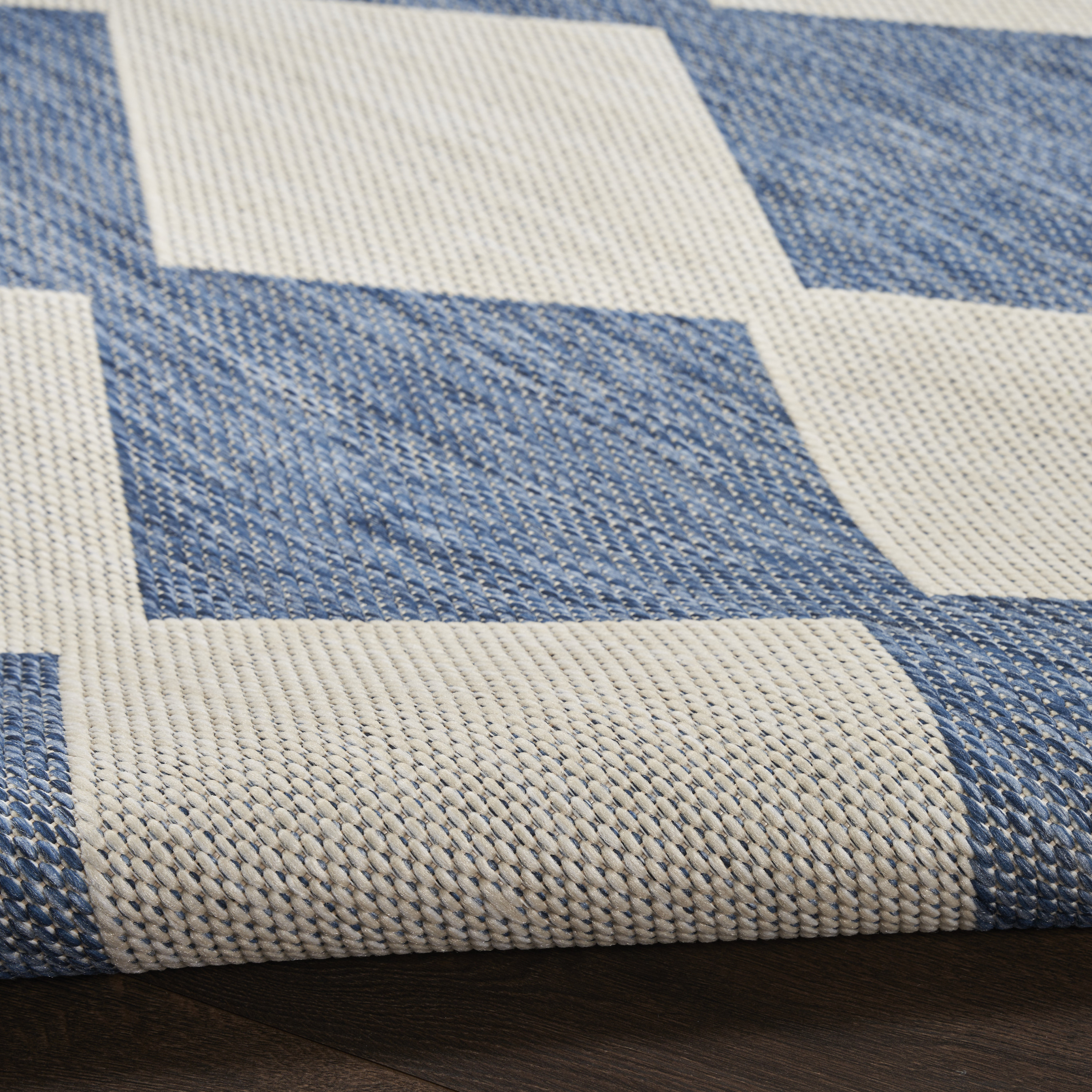 Nourison Positano 4' x 6' Navy Blue Modern Rug