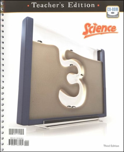 BJU Press Science 3 Homeschool Teacher Edition Book & CD 3rd Edition