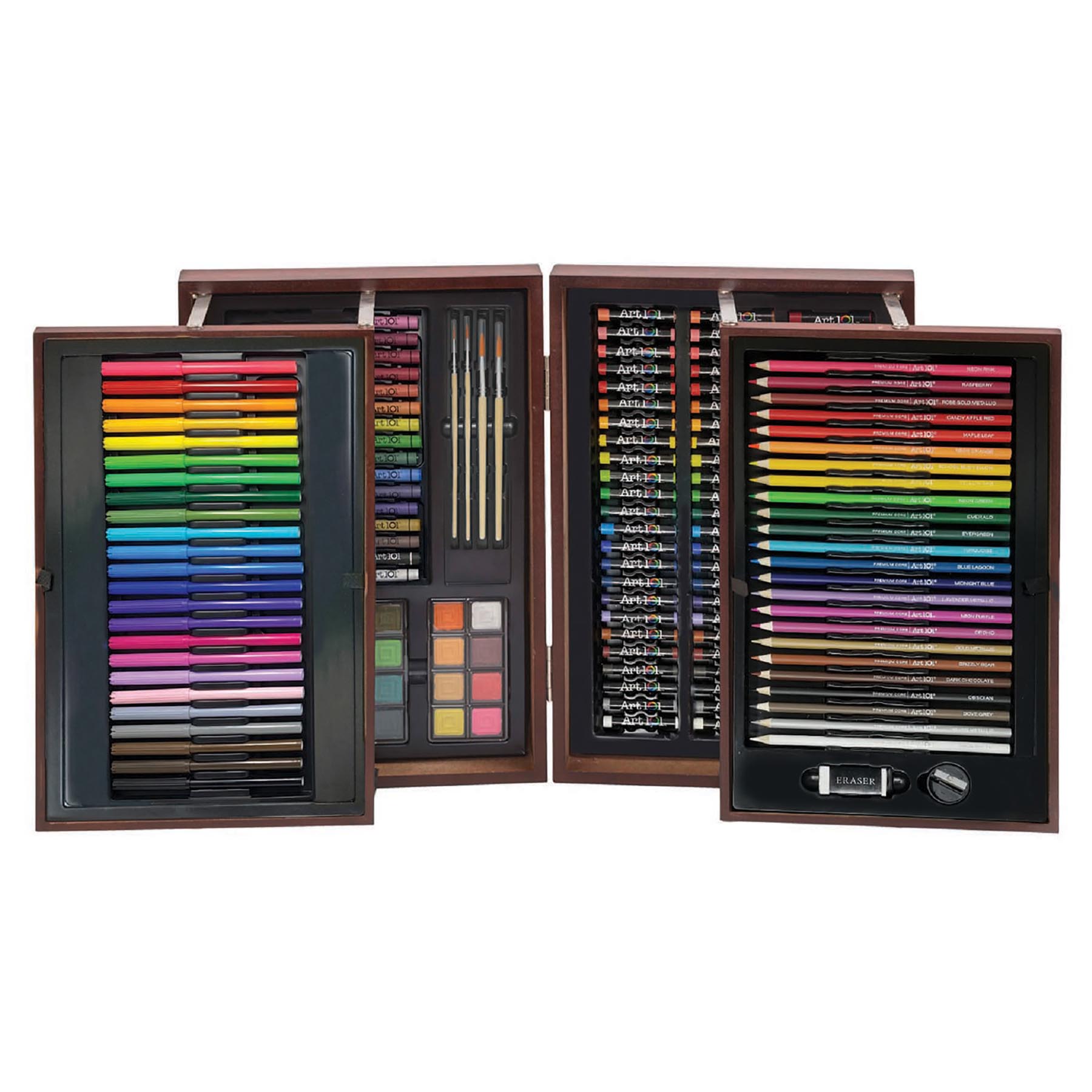 Art 101 Deluxe Wood Art Set, 170 Pieces image number null