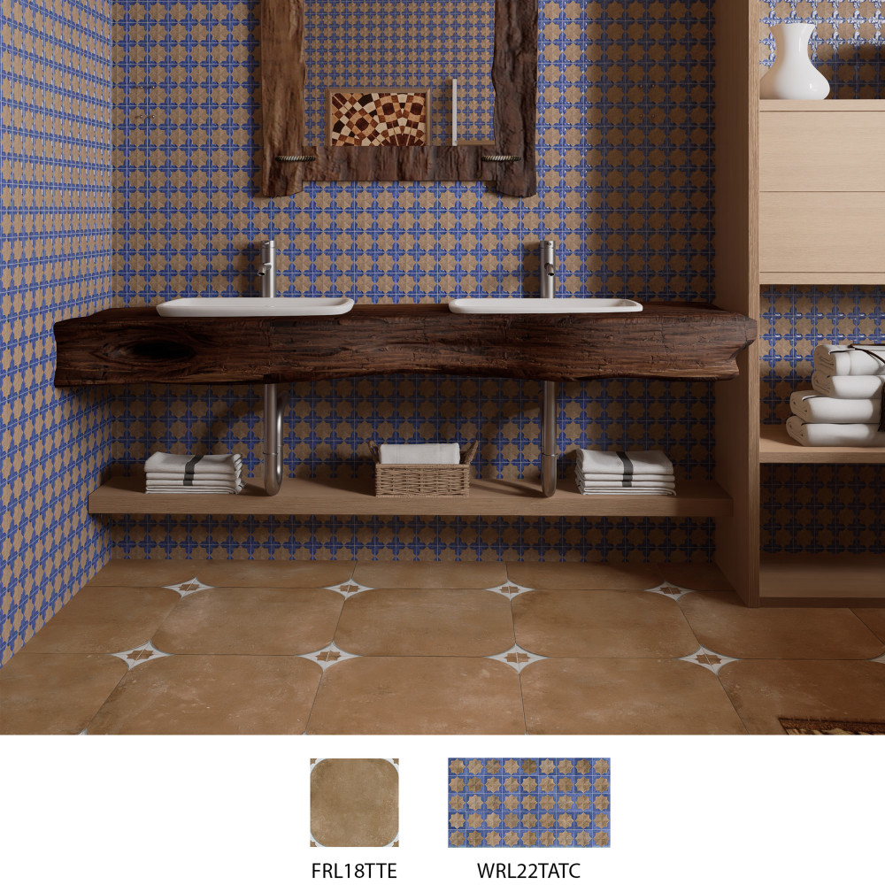 Tetuan Astre Terra Cobalt 12-1/8 in. x 21-7/8 in. Porcelain Wall Tile