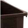 Carlisle, TrimLine™, 23gal, Polyethylene, Brown, Rectangle, Receptacle