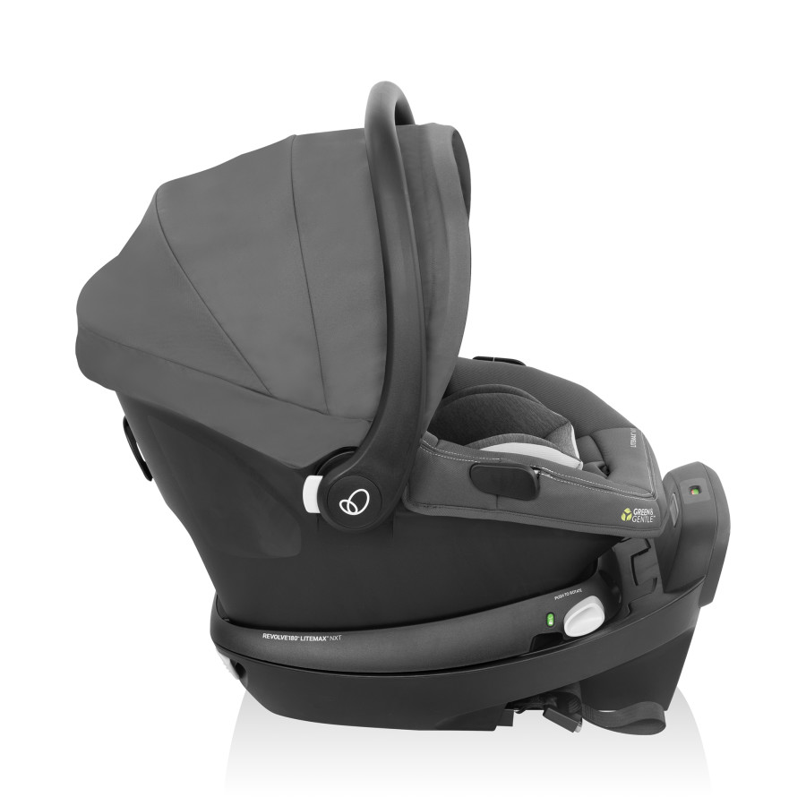 Revolve180 LiteMax NXT Rotational Infant Car Seat w/Green & Gentle