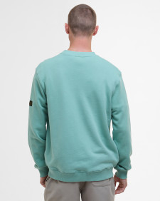 Outline Badge Sweatshirt Granite Green
