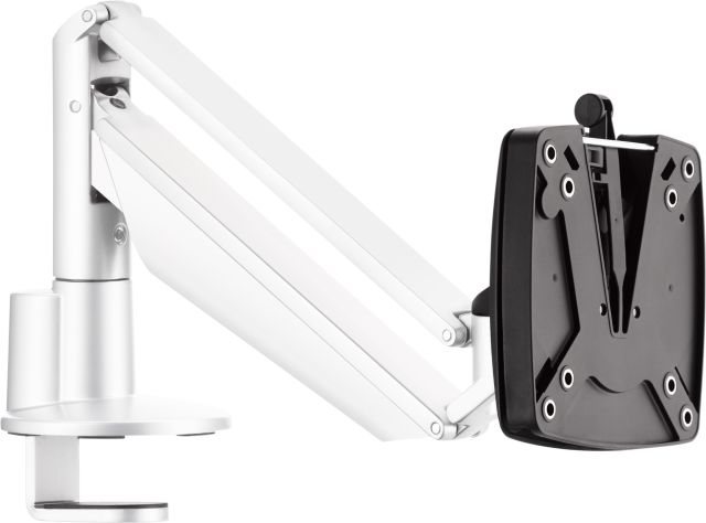 Novus CLU I is designed to enhance comfort by elevating a monitor to its ideal viewing position