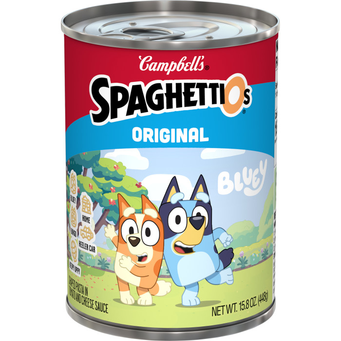 Campbell's SpaghettiOs Original Bluey Shapes Canned Pasta — product image