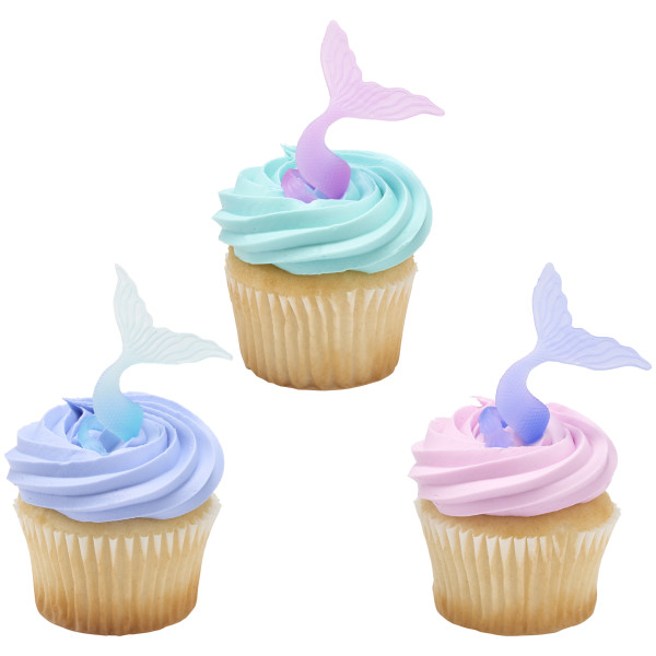 Mermaid Tail Wrap Cupcake Rings