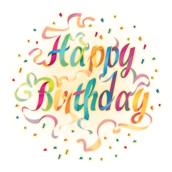 Happy Birthday Ribbons Edible Image®