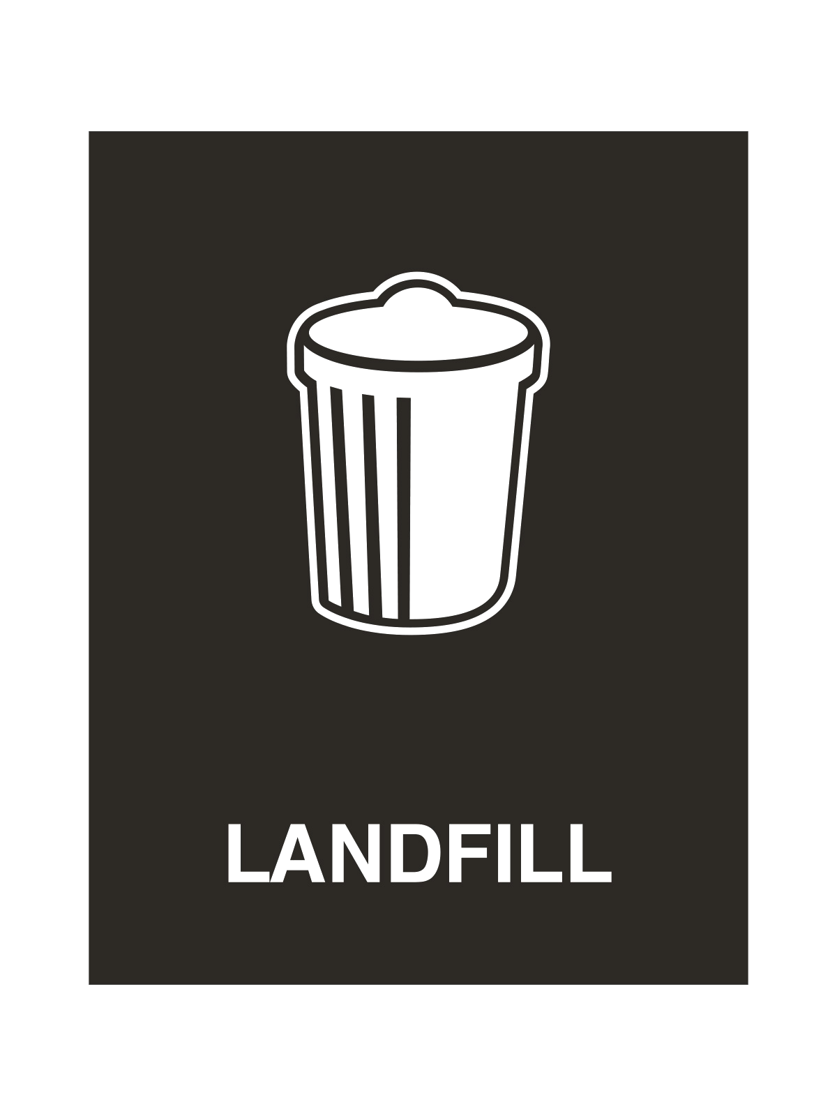 ASPYRE – Sign – Landfill – Black