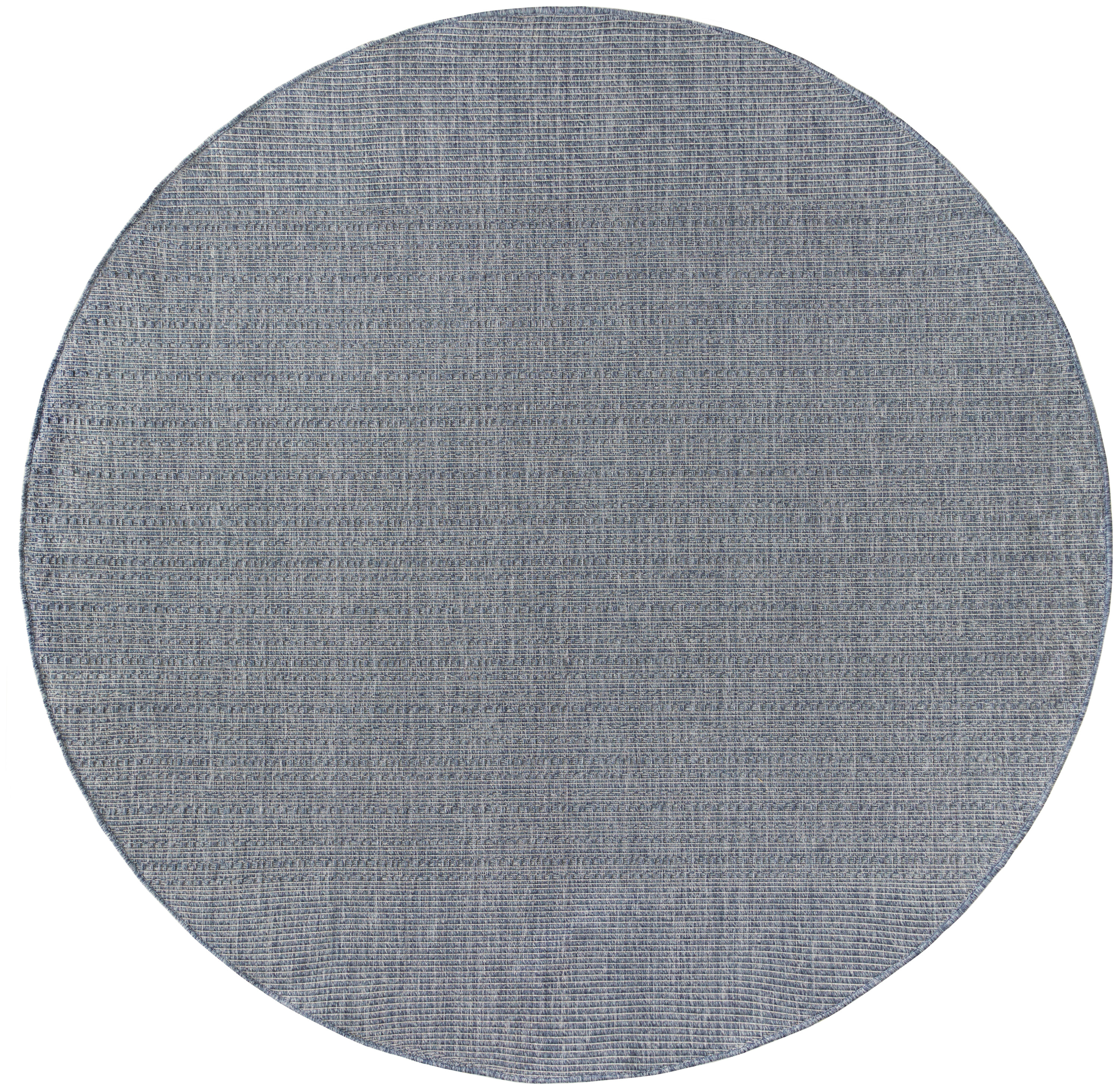 Nourison Tulum 8' x Round Denim Outdoor Rug