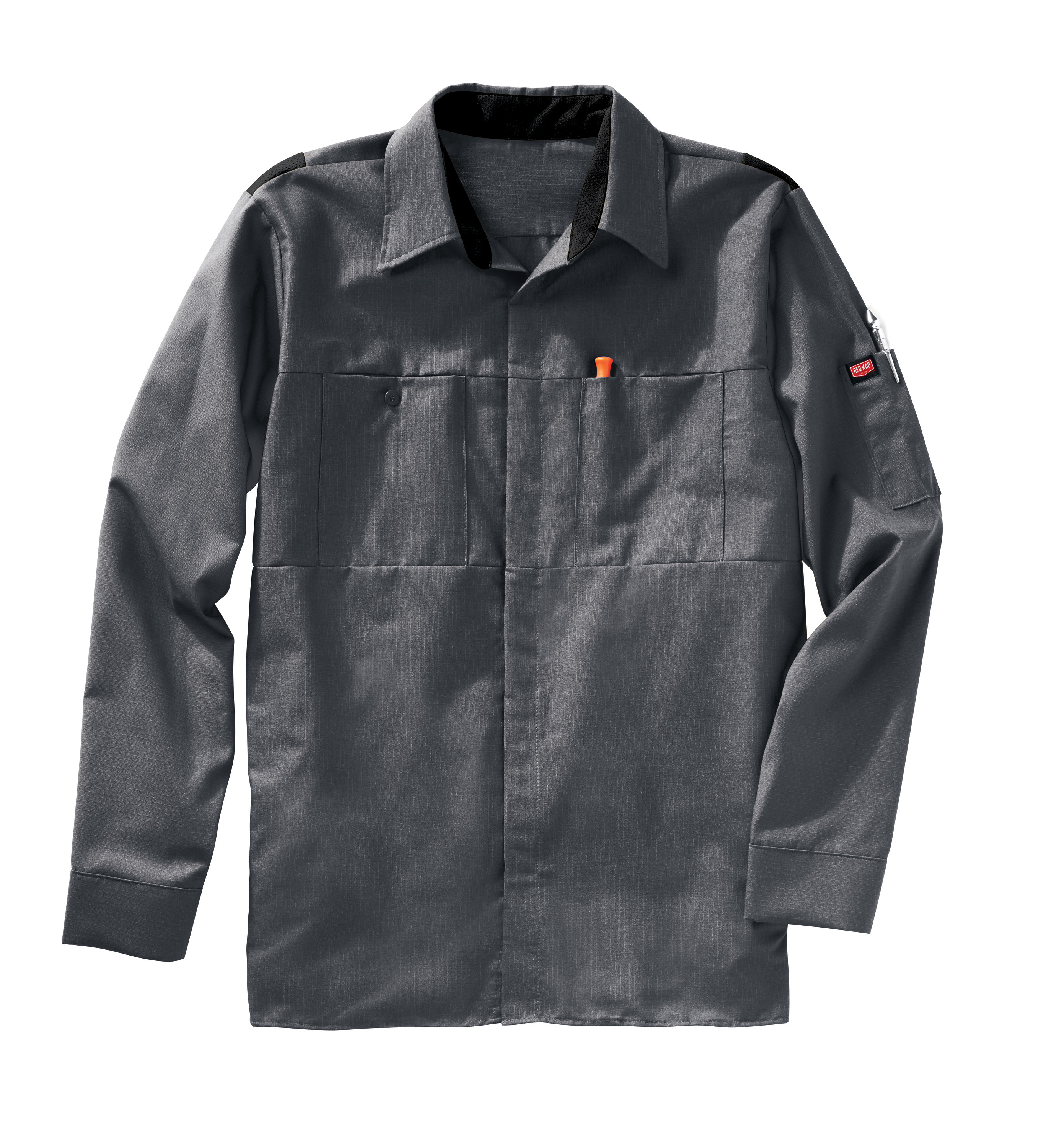 Red Kap Men's Long Sleeve Performance Plus Shop Shirt with OilBlok Technology - Picture 16 of 33