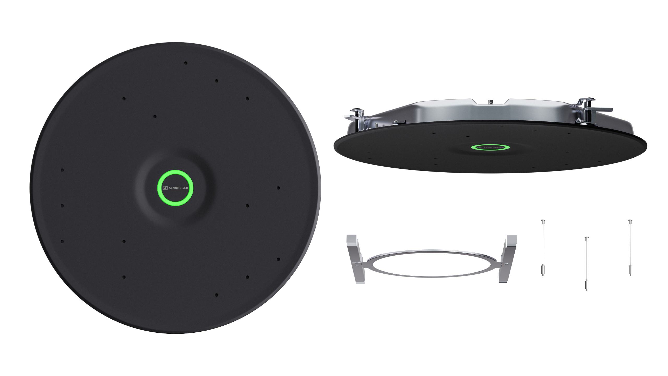 Sennheiser TCC M-F-B TeamConnect Ceiling Medium flush-mount kit black