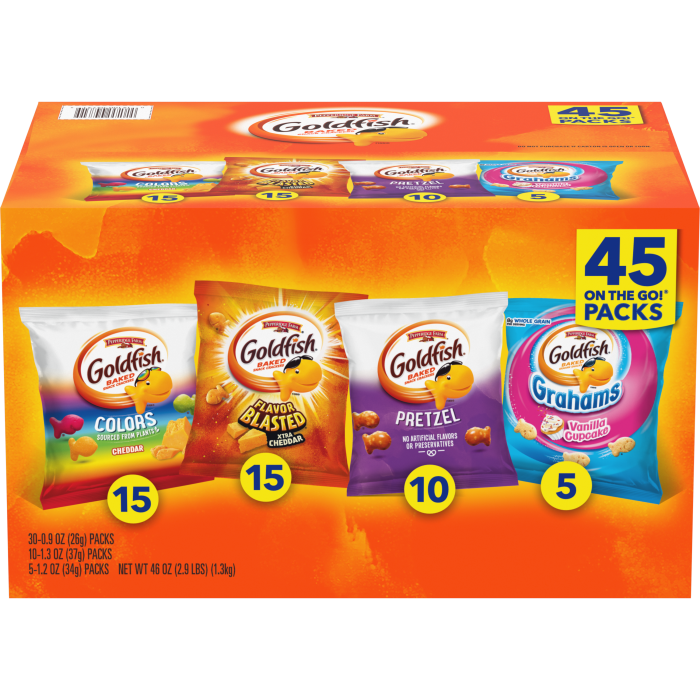 Sweet & Savory Crackers Variety, 45 count box
