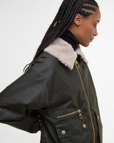 Wachsjacke Maxine Bomber Archive Olive