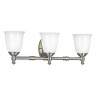 Light Bath Fixture Gray 24-1/2 in. Dia Dry Location