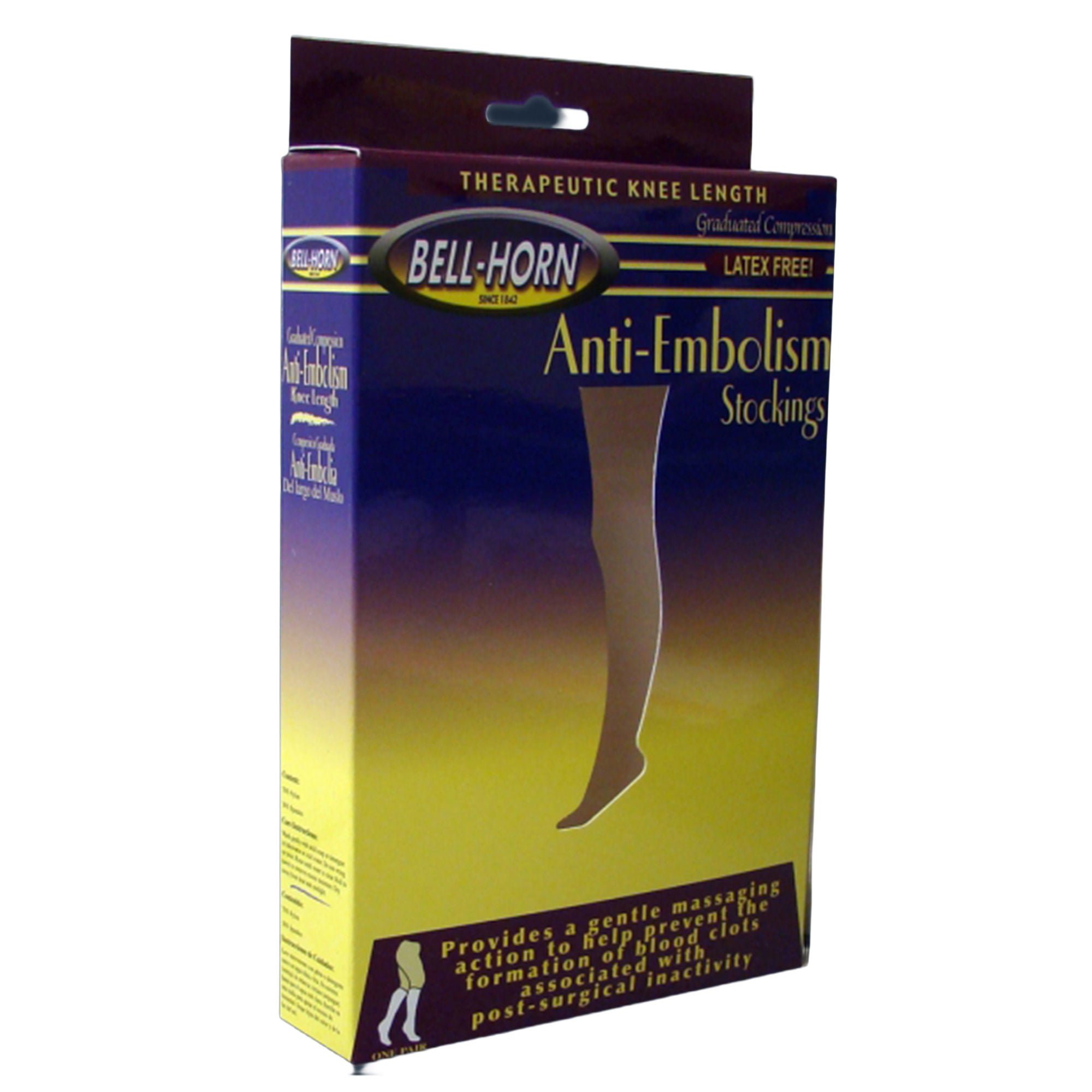 Bell-Horn® Knee Length Anti-Embolism Stockings, 3X-Large/Reg, Beige