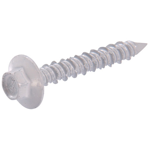 White Hex Washer-Head Hurricane Tapper (Large Flange) 1/4