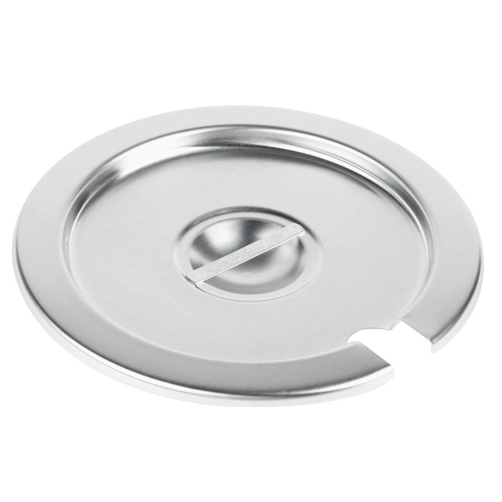 Stainless steel slotted cover for double boiler inset