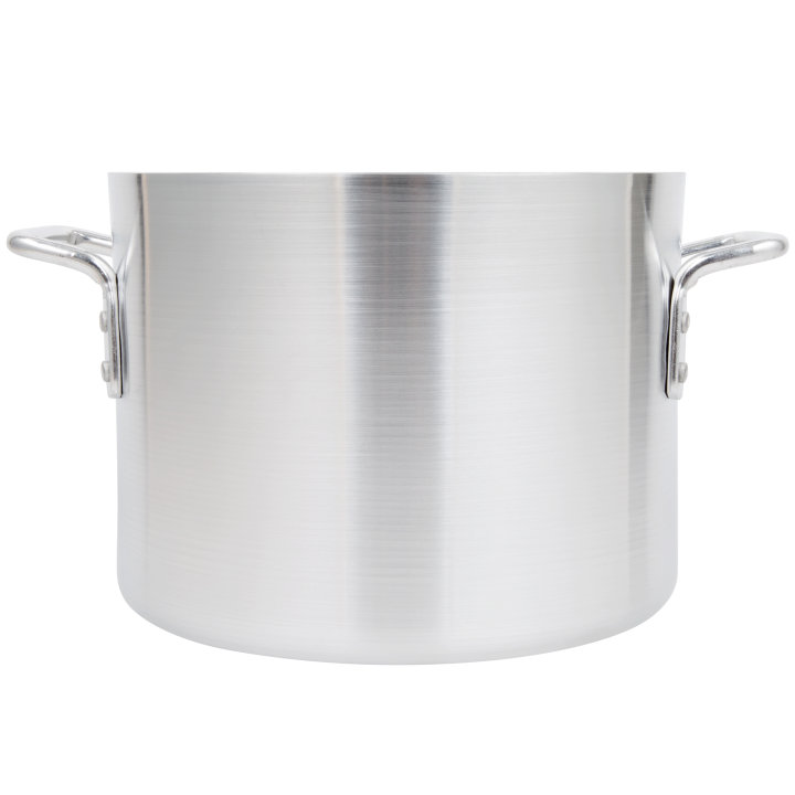 10-quart Arkadia™ aluminum stockpot in natural finish